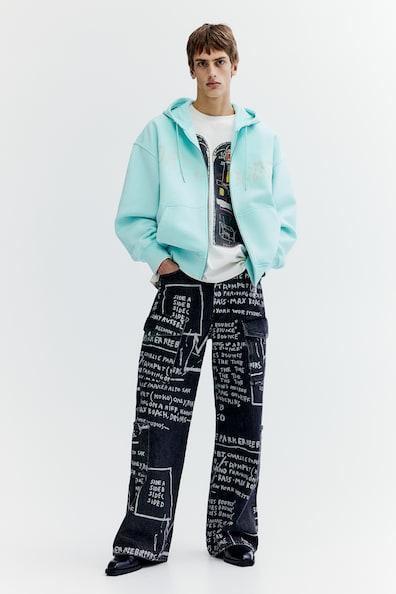 Oversized Fit Hooded Cotton Jacket Product Image