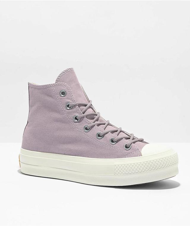 Converse Chuck Taylor All Star Lift Lucid Lilac High Top Platform Shoes Product Image