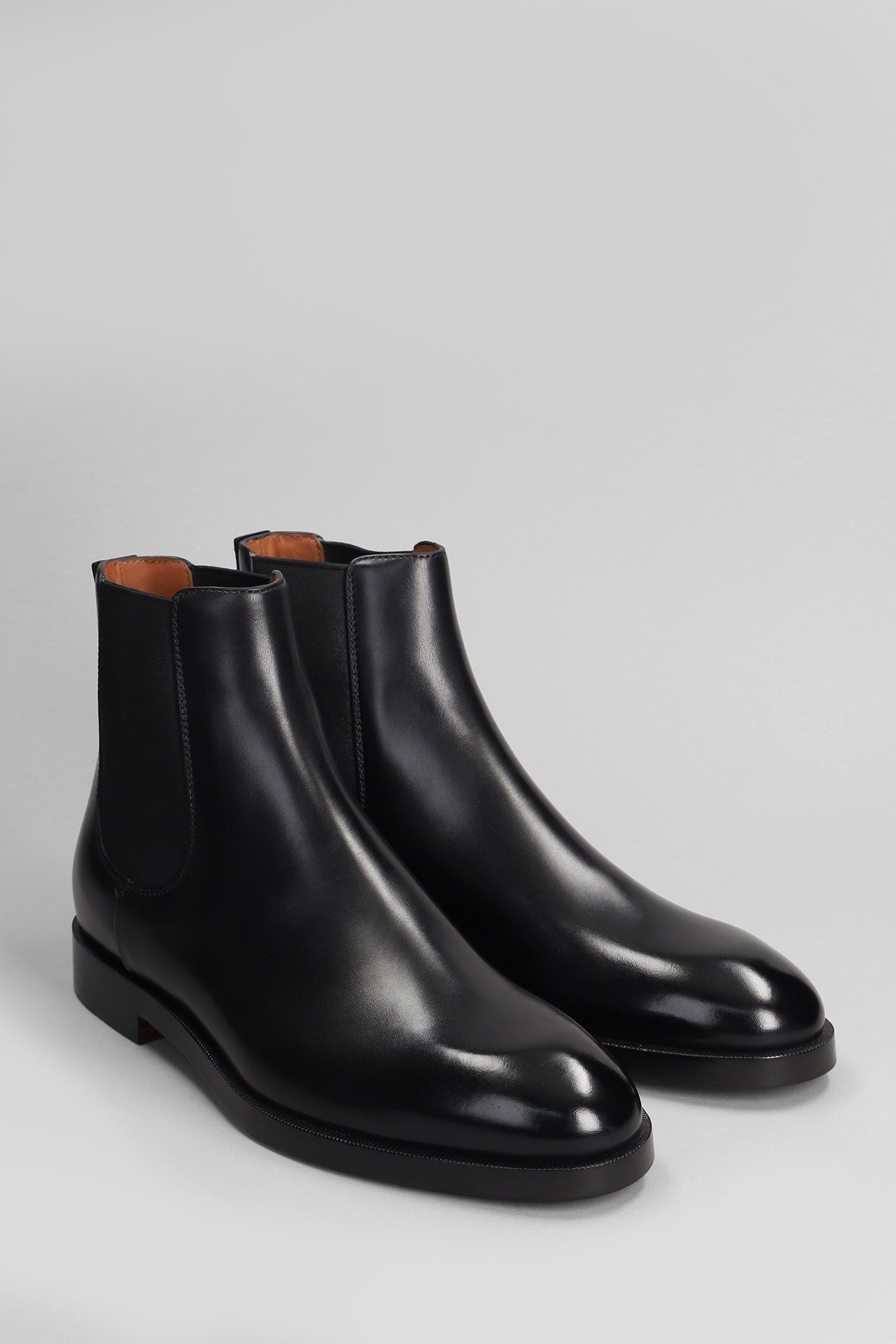 ZEGNA Torino Ankle Boots In Black Leather Product Image