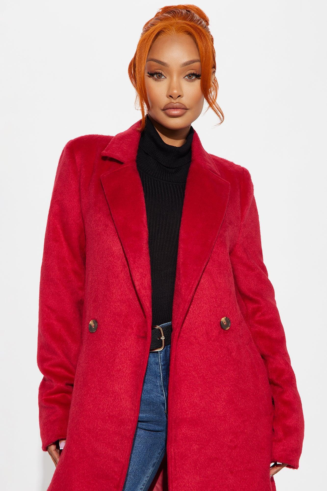 It's A Long Story Coat - Red Product Image