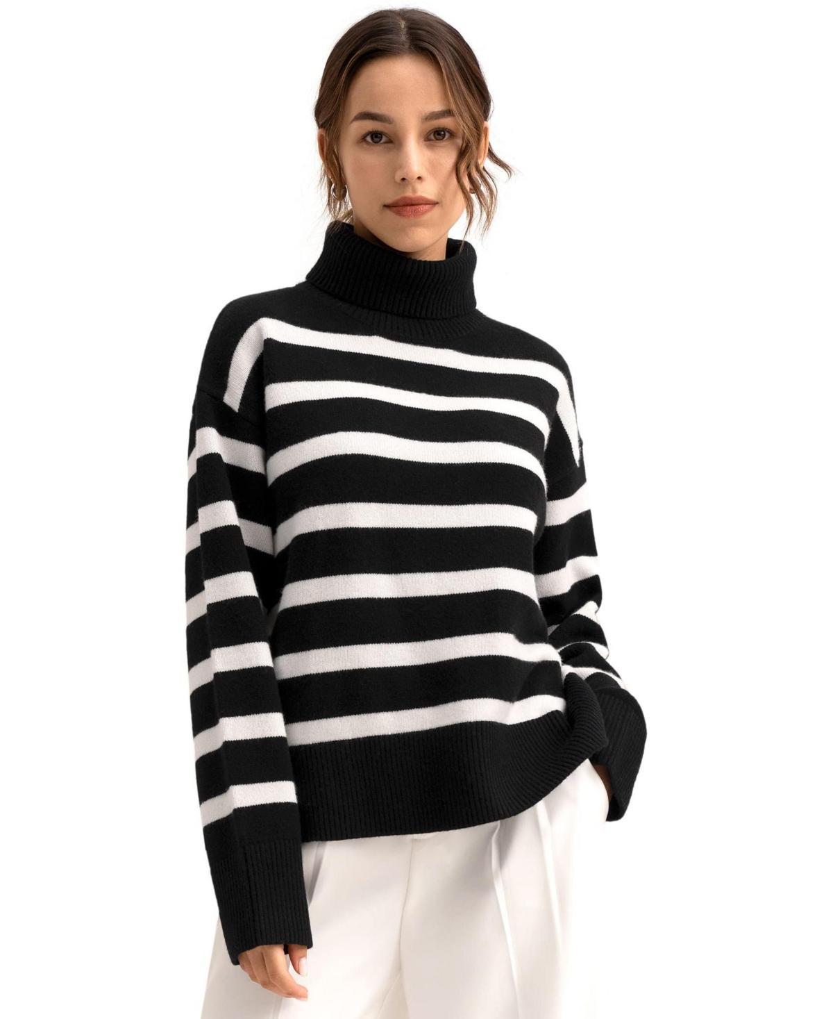 Lilysilk Womens The Tarra Stripe Sweater Product Image