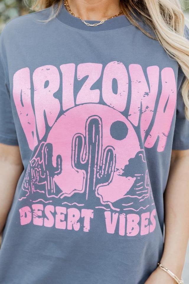 Arizona Desert Vibes Grey Comfort Color Graphic Tee Product Image