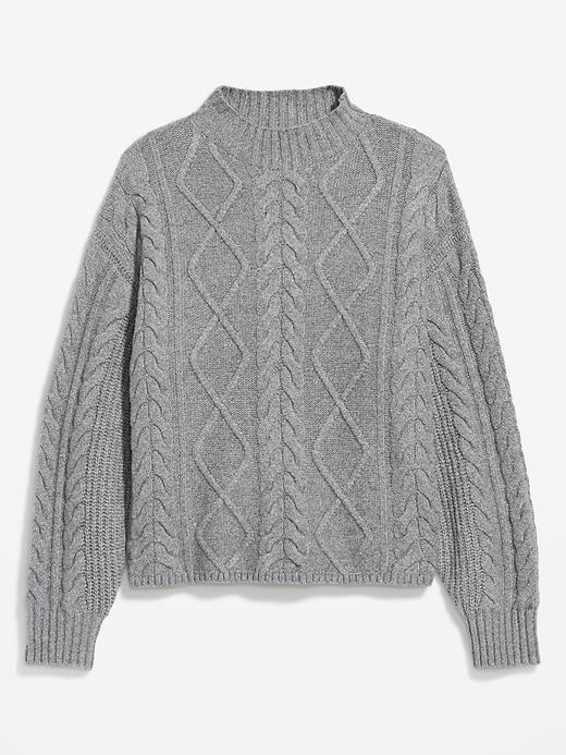 SoSoft Crop Cable-Knit Sweater Product Image