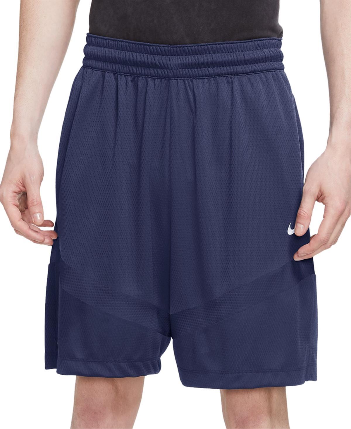 Icon Men's Dri-fit Drawstring 8" Basketball Shorts In White,midnight Navy,white,(midnight Navy Product Image