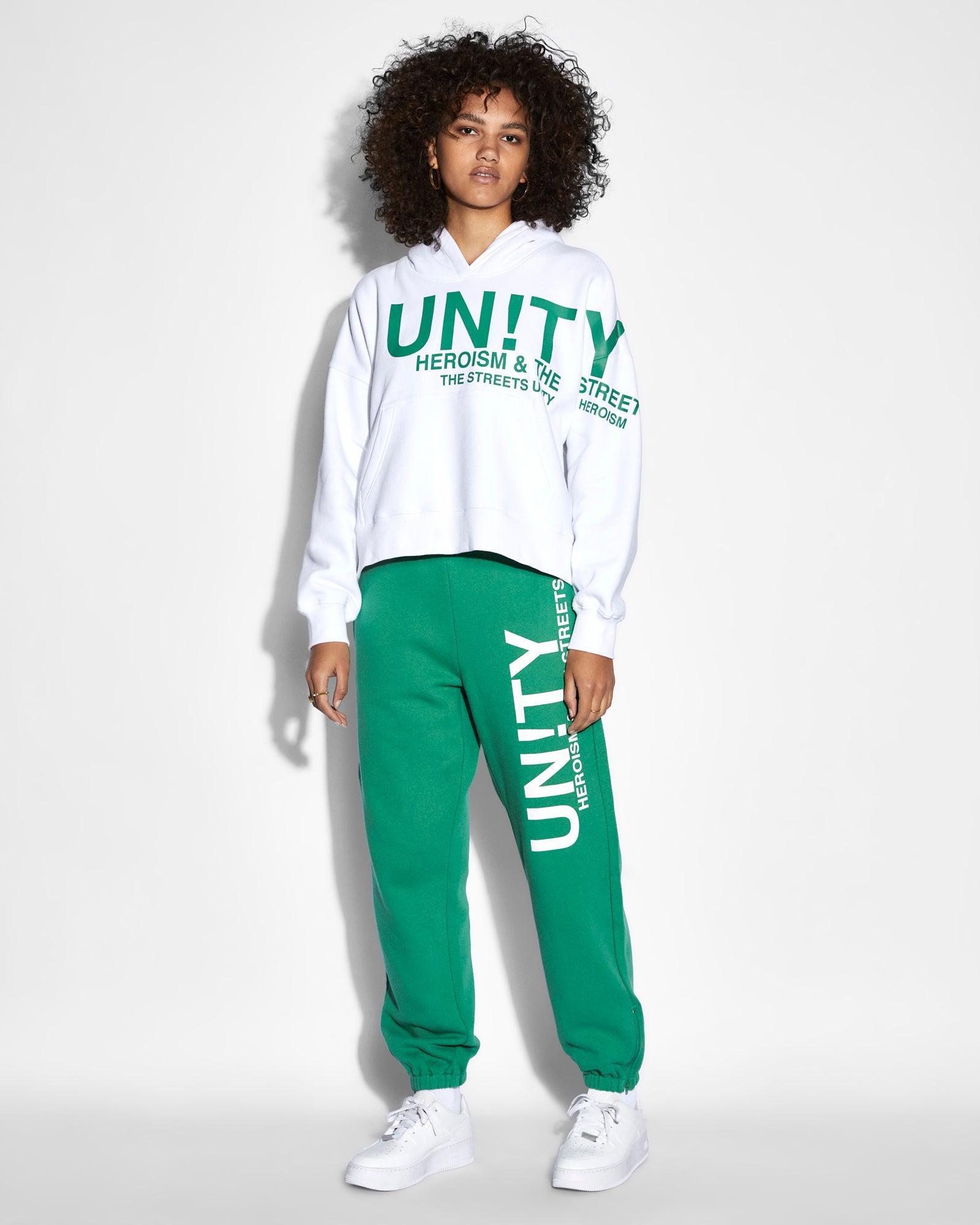 UNITY SLOUCH HOODIE WHITE Female Product Image