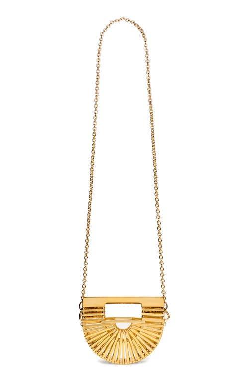 CULT GAIA Ark Nano Crossbody Bag In Shiny Brass Product Image