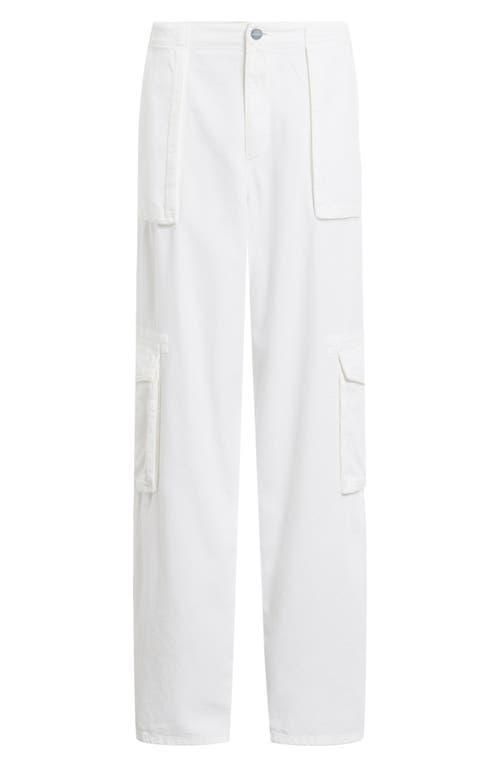 Frieda Straight Cargo Trousers In Off White Product Image