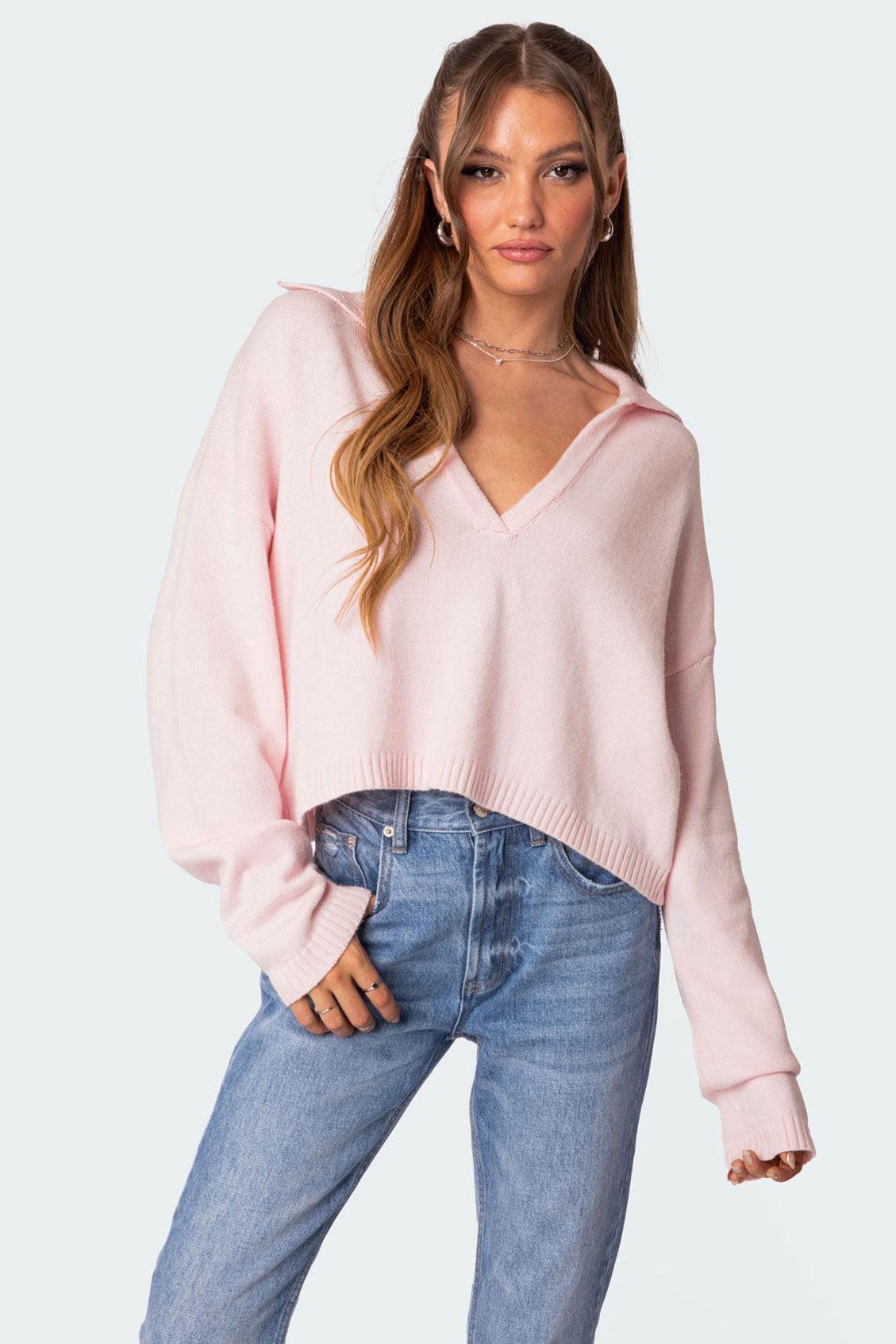 Marcie Oversize Cropped Sweater Product Image