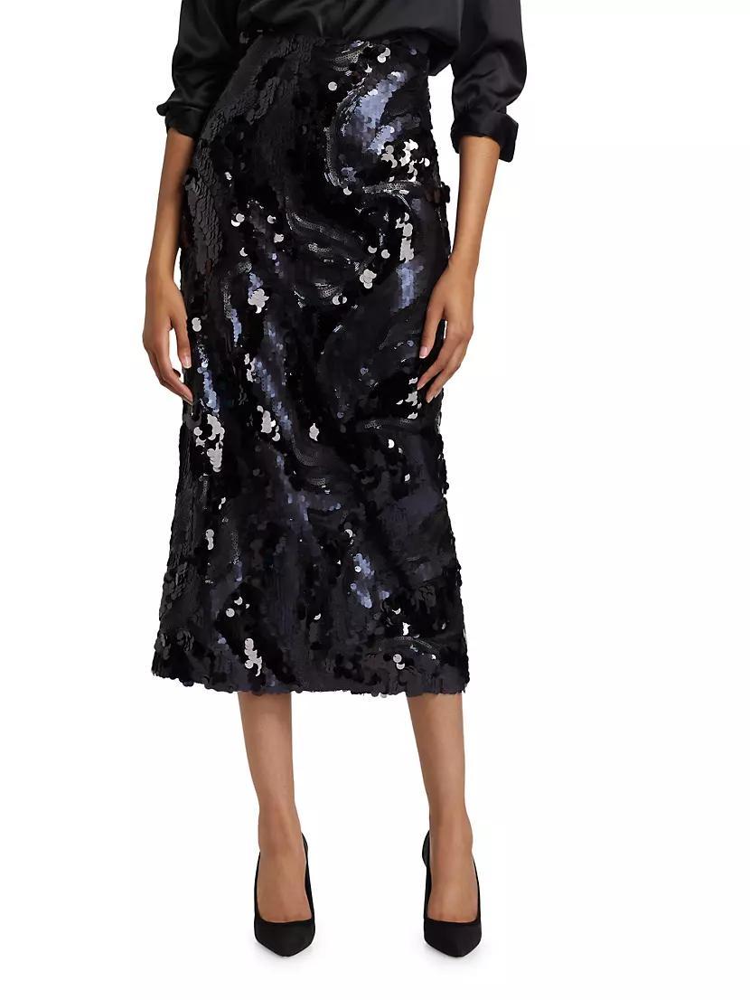 Donnelly Sequined Pencil Skirt Product Image