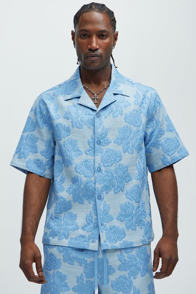 Bartlett Jacquard Shirt - Blue/combo Product Image