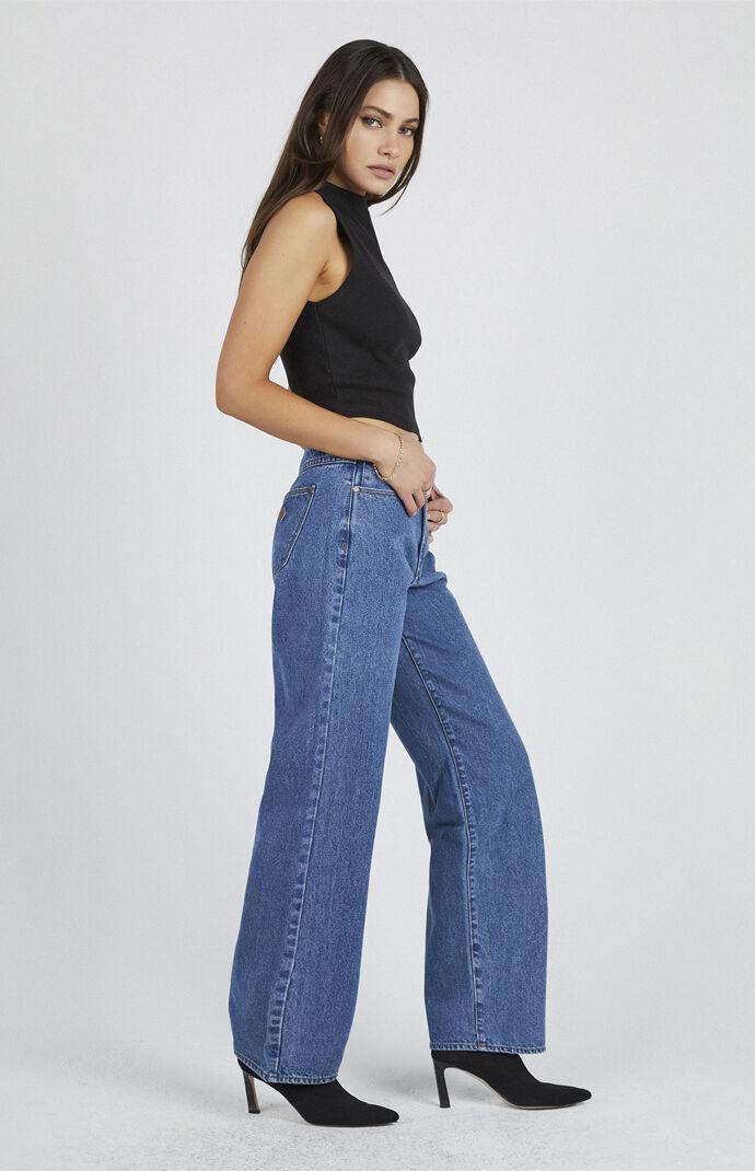 ABRAND Women's Liliana 95 Mid Rise Baggy Jeans Product Image