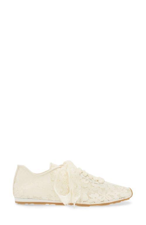 JEFFREY CAMPBELL Wing Lace Sneaker In Cream Combo Product Image