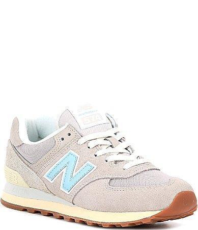 New Balance Womens 574 Lifestyle Suede Retro Sneakers Product Image