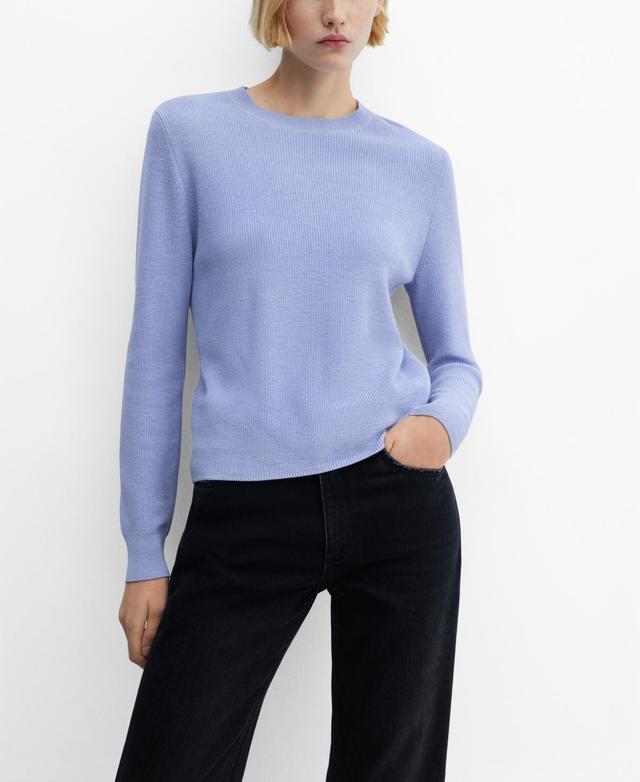 Mango Womens Round Neck Knit Sweater Product Image