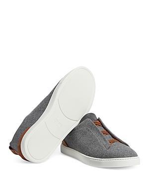 Zegna Mens Triple Stitch Low Top Sneakers Product Image
