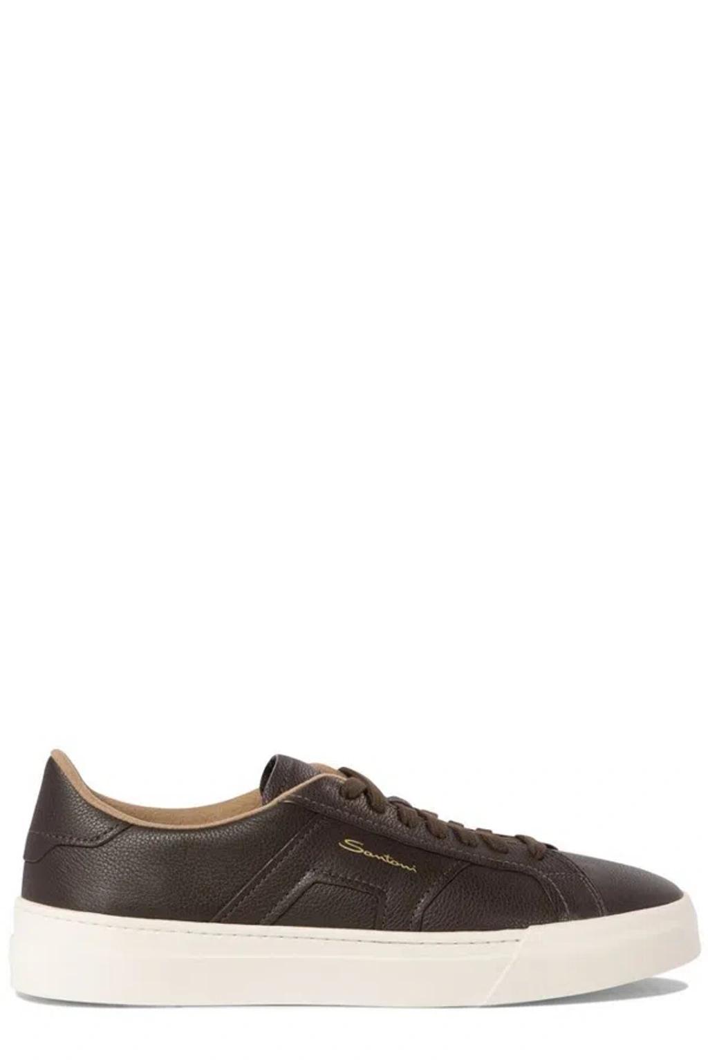 SANTONI Logo Printed Low In Brown Product Image