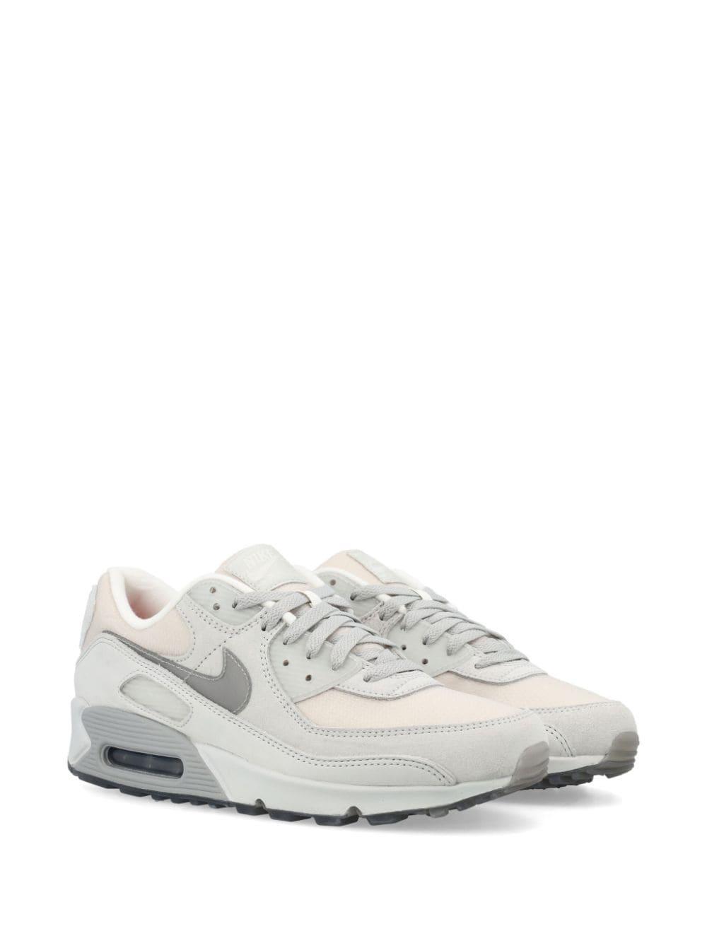 NIKE Air Max 90 Panelled Sneakers In Grey Product Image