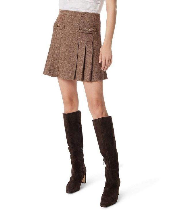 Sam Edelman Pleated Mini A-Line Skirt Product Image