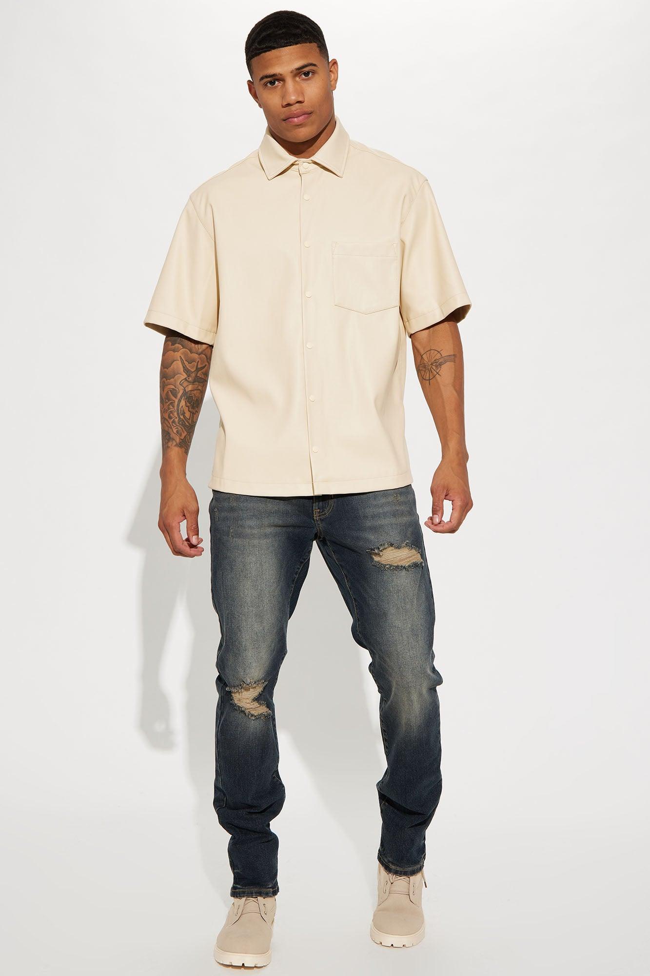 Day To Day Distressed Slim Jeans - Dark Wash Product Image