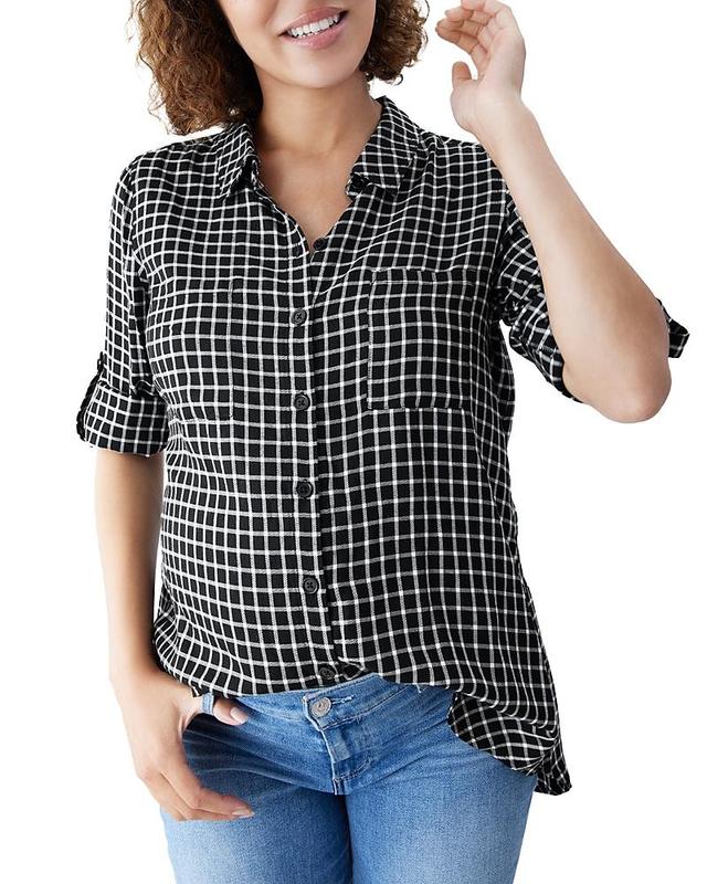 Ingrid & Isabel Classic Button-Up Maternity Shirt Product Image