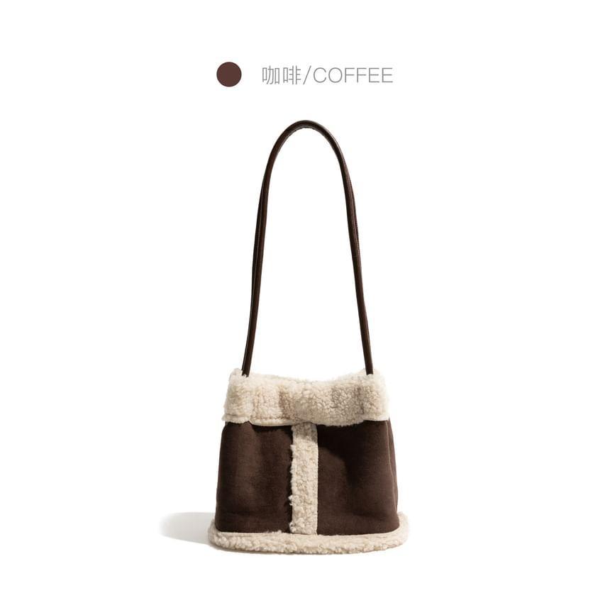 Fleece Panel Bucket Bag Product Image