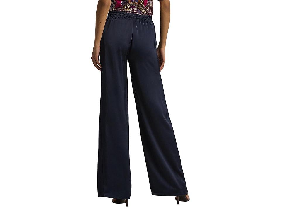 Lauren Ralph Lauren Womens Lightweight Satin Pants, Regular & Petite Product Image