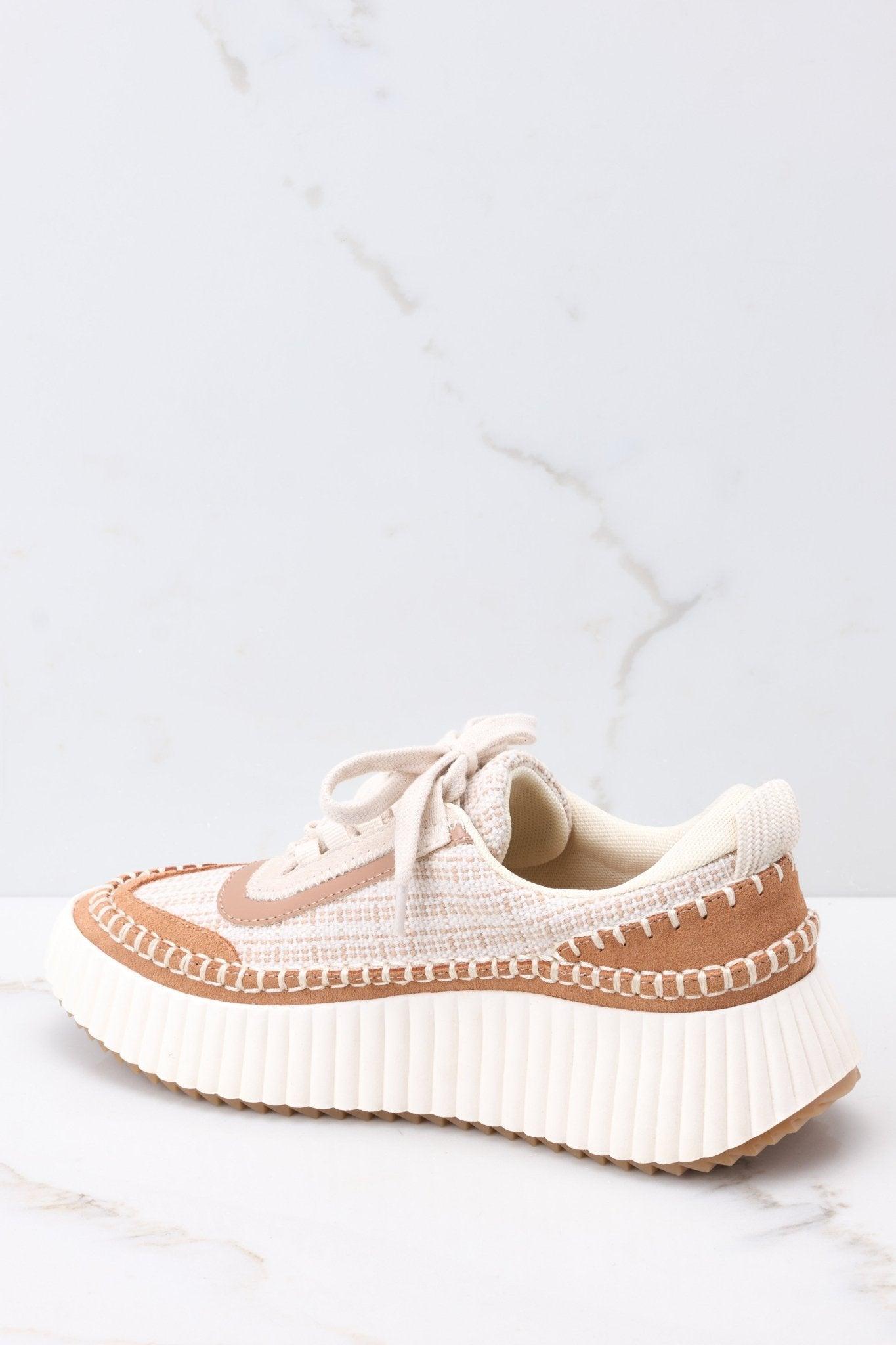 Dolce Vita Dolen Brown Multi Woven Sneakers Product Image