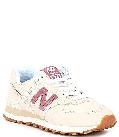 New Balance Womens 574 Lifestyle Suede Retro Sneakers Product Image