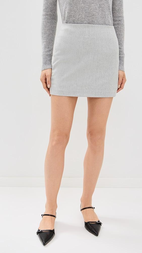 Enza Costa Wool Suiting Miniskirt | Shopbop Product Image