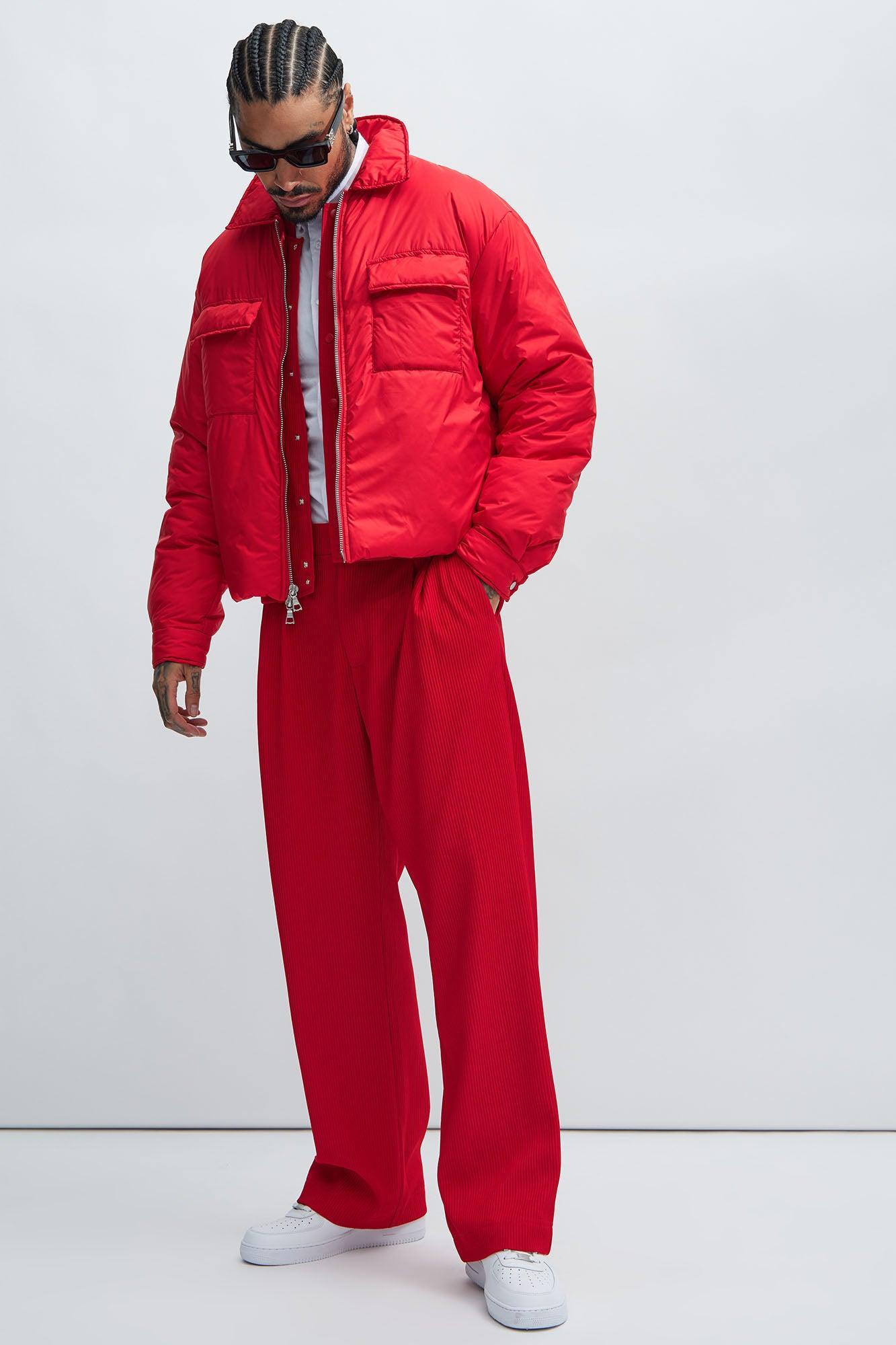 York Puffer Jacket - Red Product Image