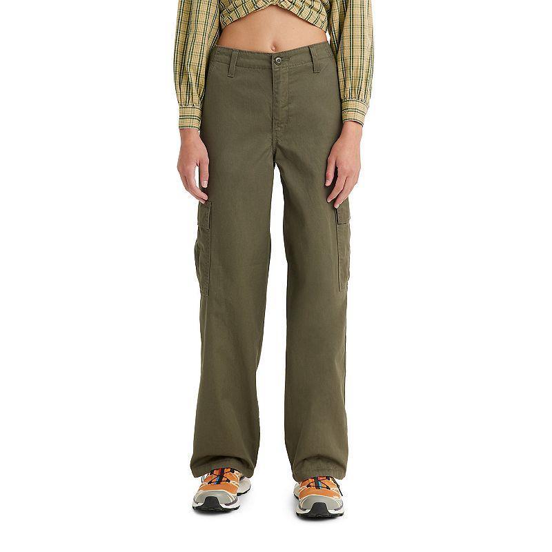 Womens Levis 94 Baggy Cargo Pants Green Product Image