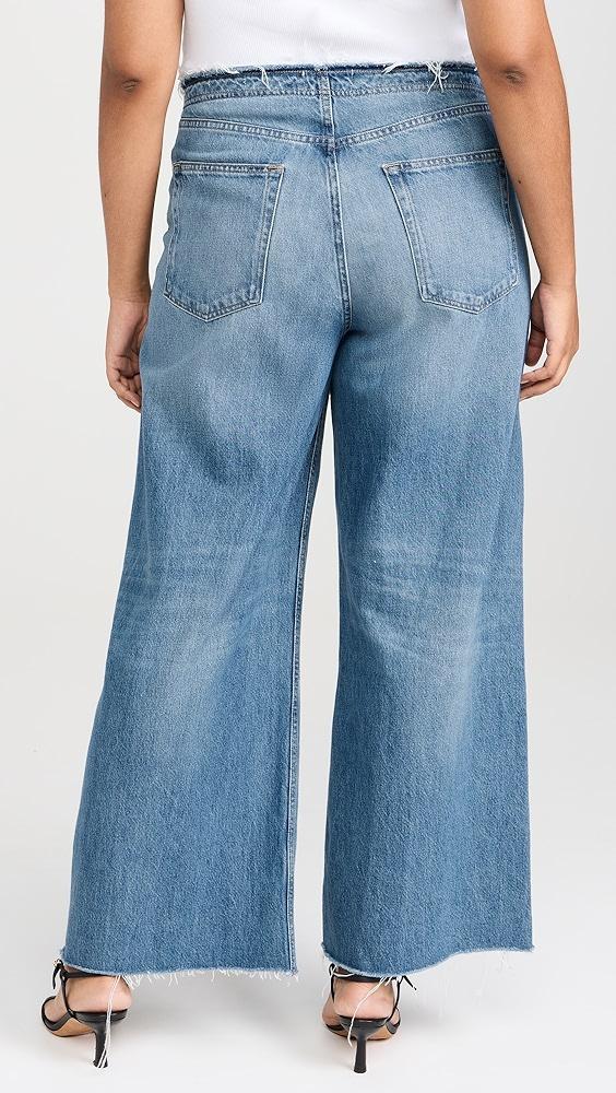 FRAME Le Low Baggy Wide Leg Cut Off Jeans | Shopbop Product Image