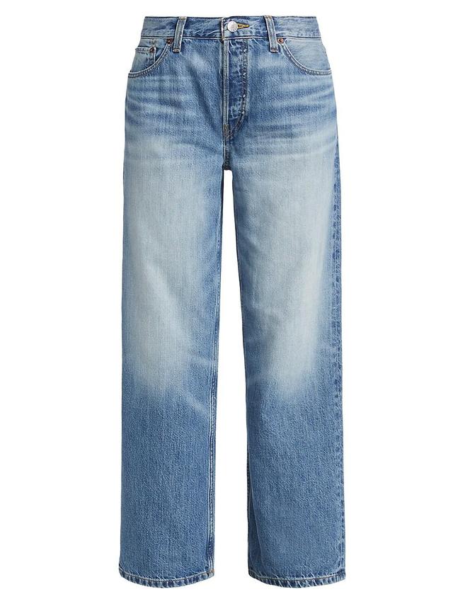 Re/Done Loose Crop Wide Leg Jeans Product Image