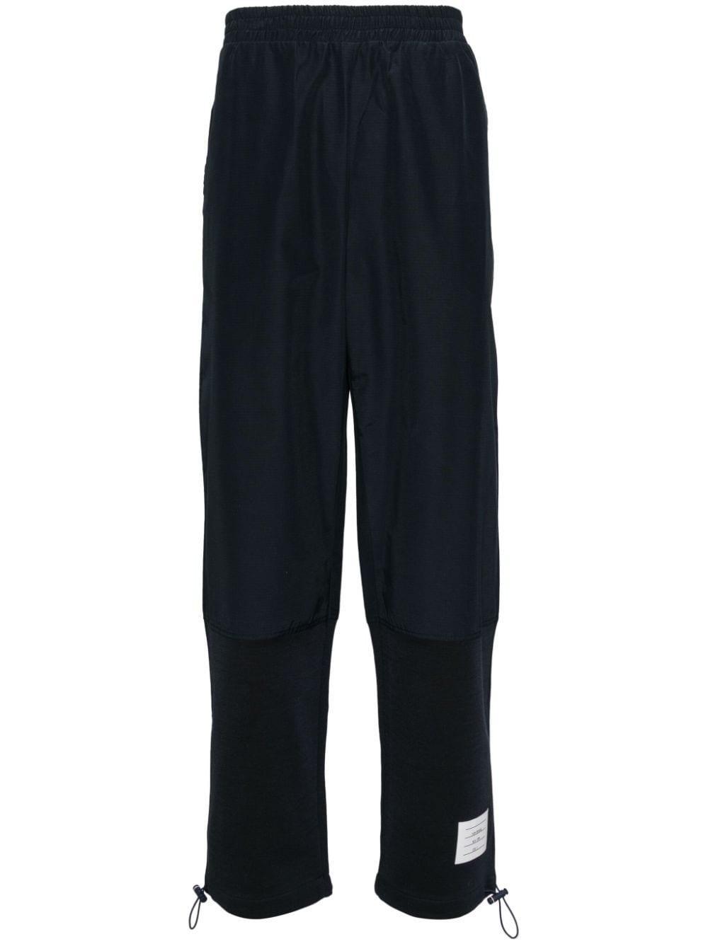 Ripstop Tapered-leg Trousers In Navy Product Image