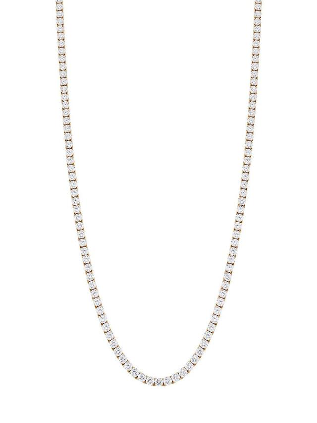 Womens Bubbly 18K-Gold-Plated & Cubic Zirconia Long Tennis Necklace Product Image