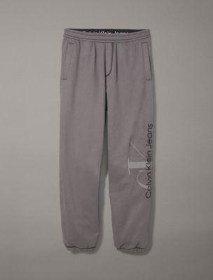 Embossed Monogram Logo Fleece Joggers Product Image