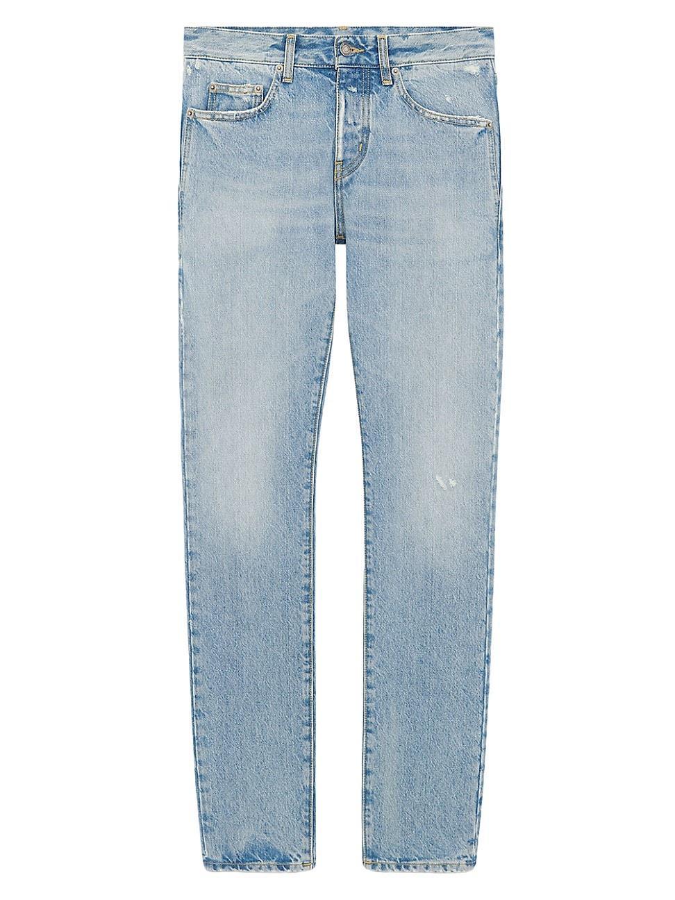 Mens Slim-Fit Jeans in Waves Denim Product Image