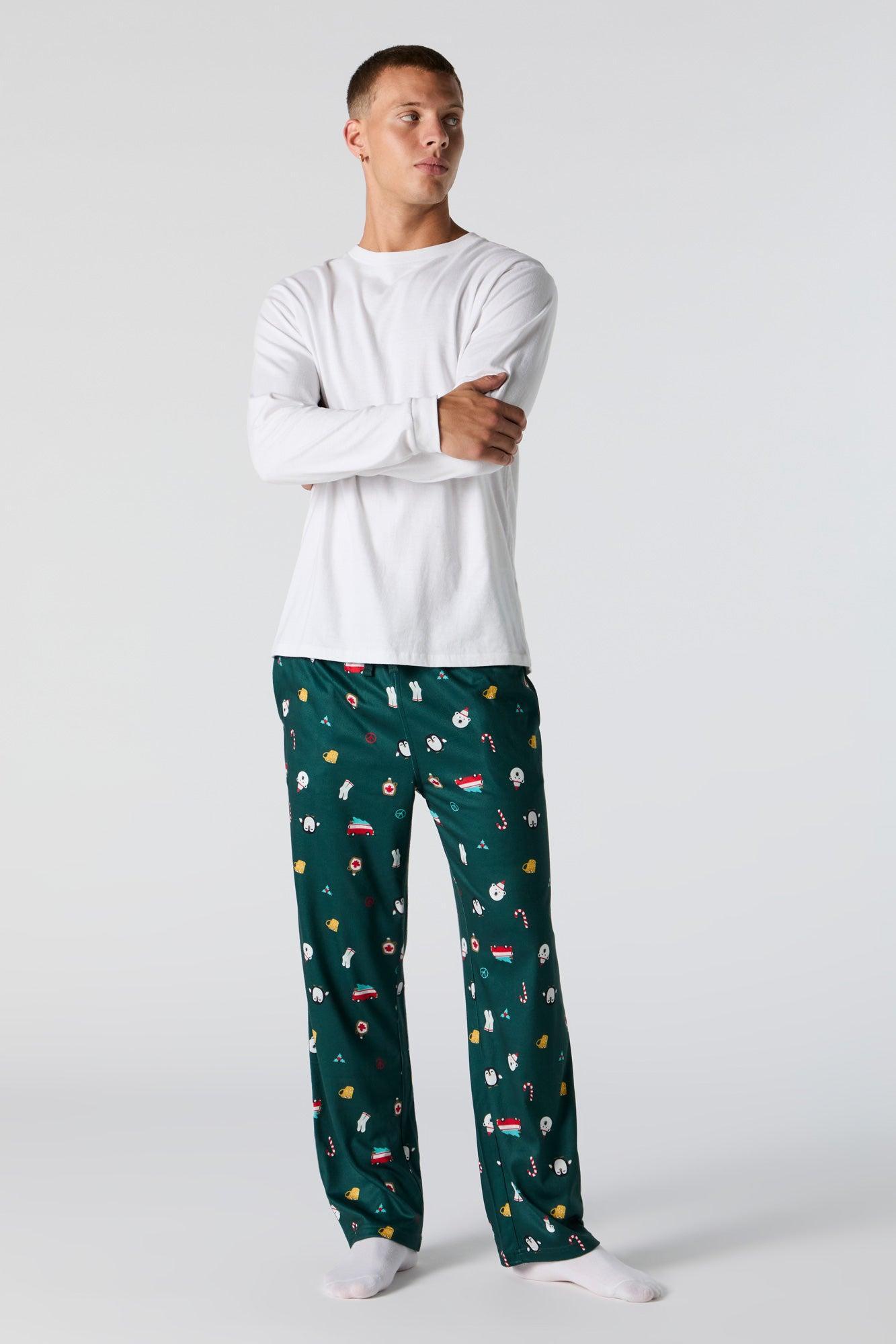 Printed Pajama Pant Male Product Image