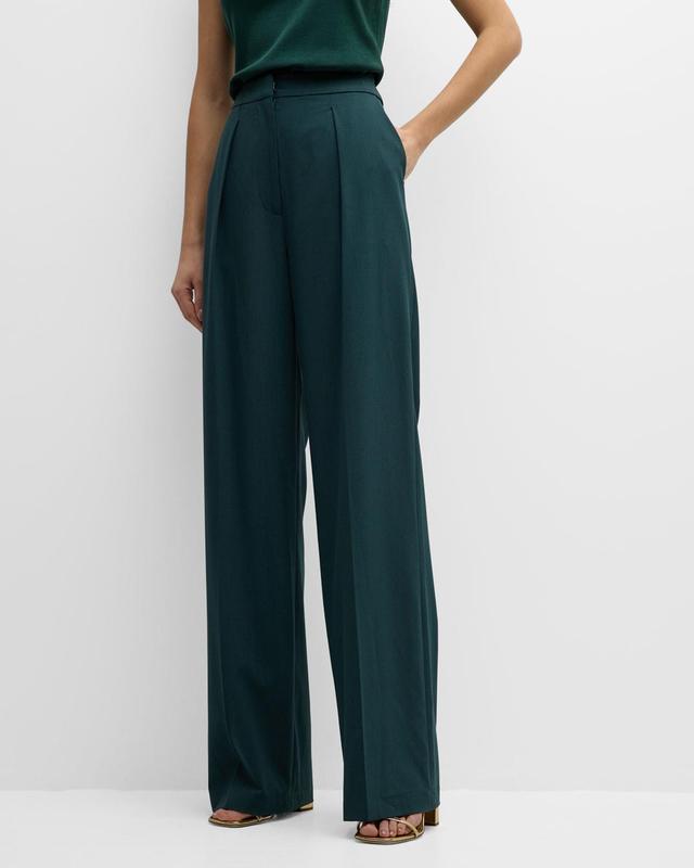 Misook Pleated Wide Leg Pants Product Image