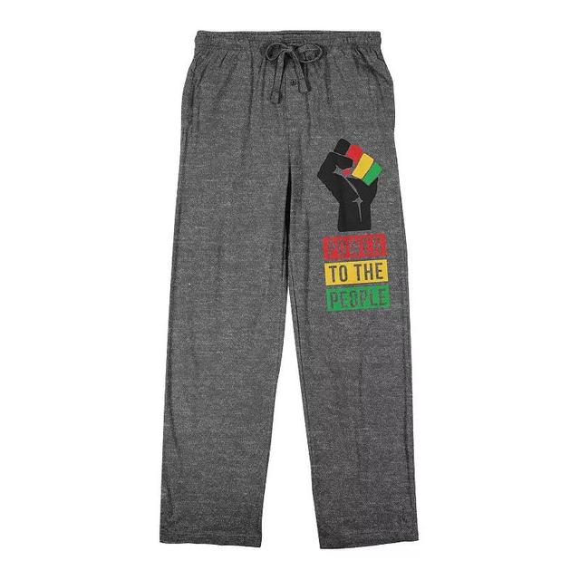 Mens Power To The People Pajama Pants Product Image