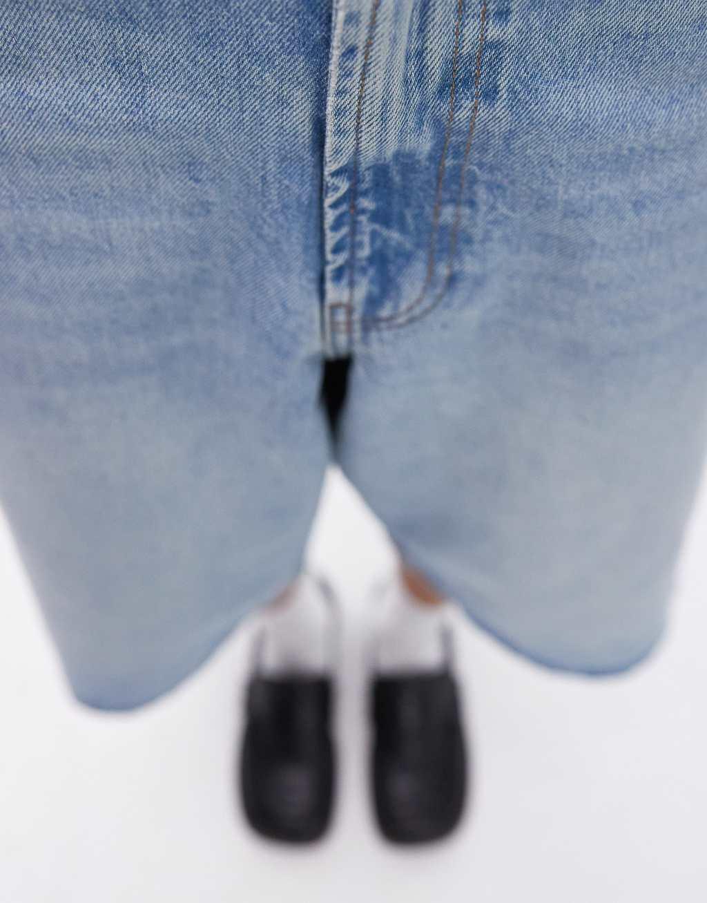 Topshop denim board jort in bleach Product Image