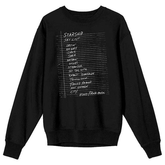 Mens Starship Set List Long Sleeve Graphic Tee Product Image