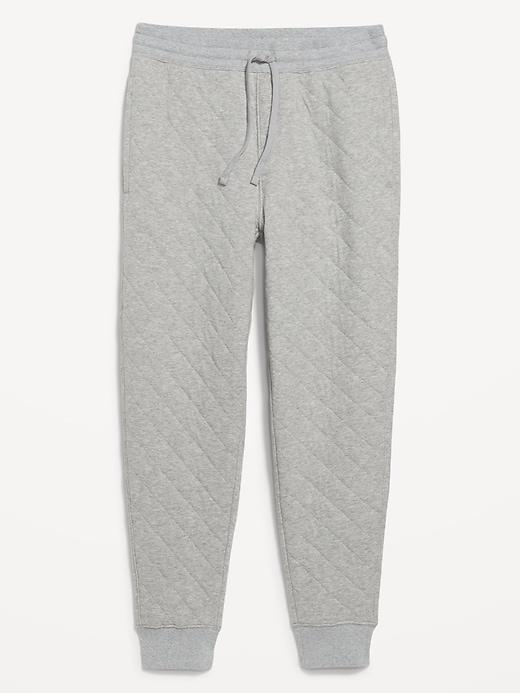 Loose Quilted Fleece Joggers Product Image