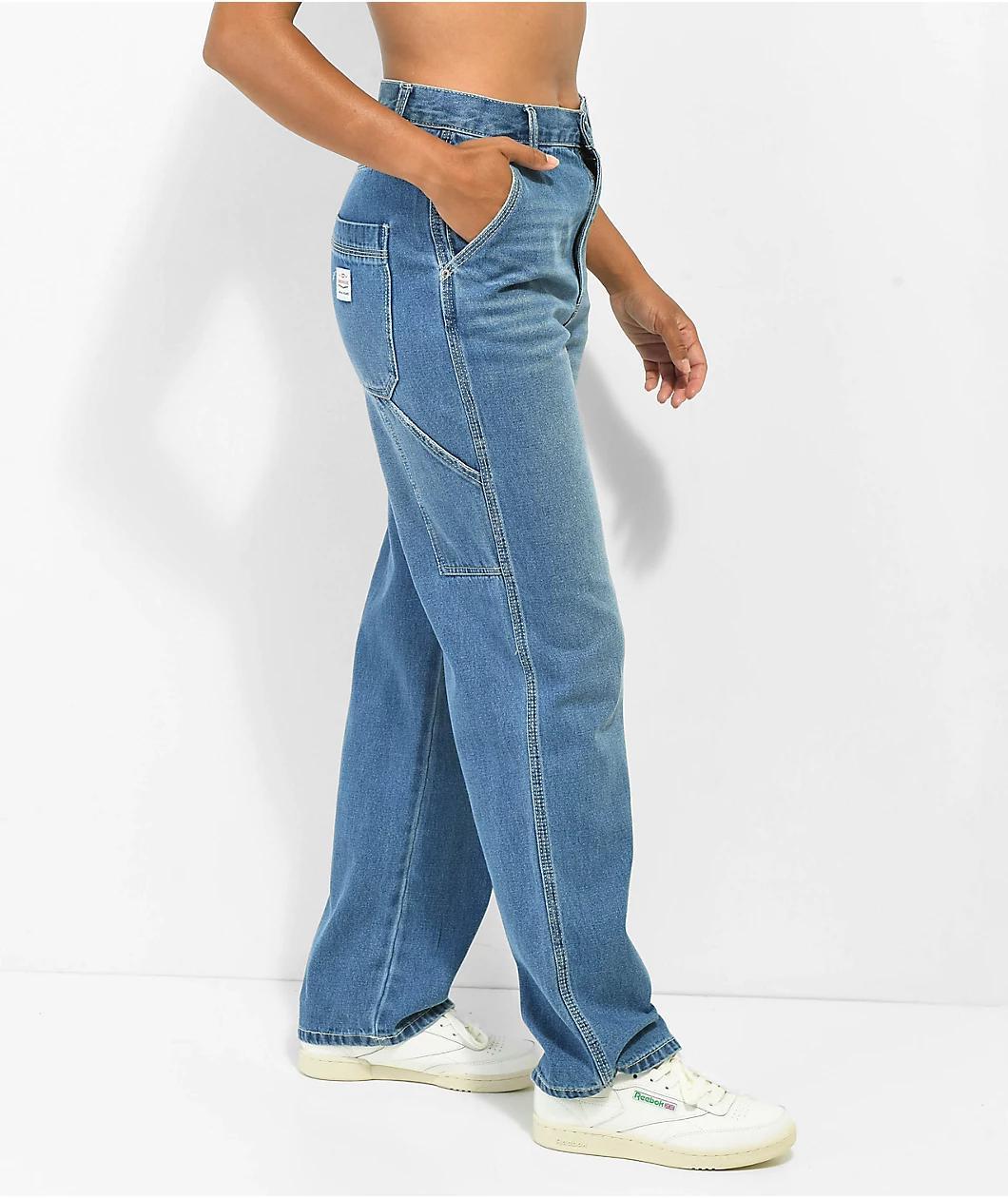 Unionbay Carpenter Work High Rise Blue Jeans Product Image