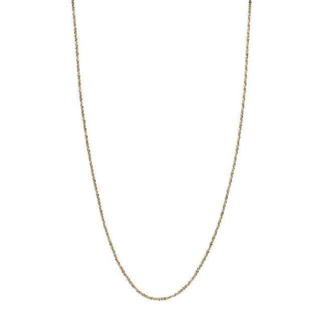 Primavera 24k Gold Over Silver Sparkle Chain Necklace, Womens Gold Tone Product Image