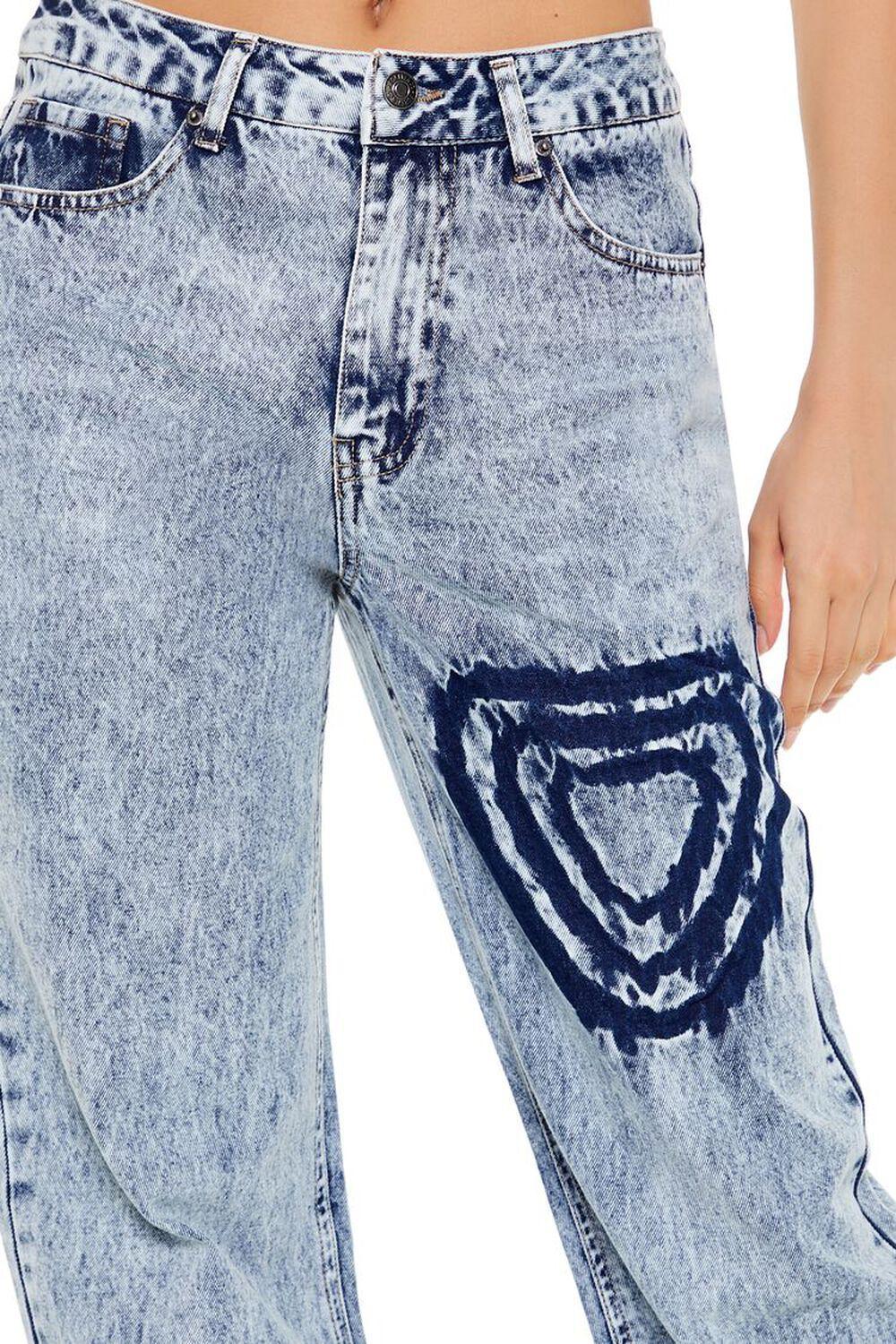 Heart Mineral Wash Jeans | Forever 21 Product Image