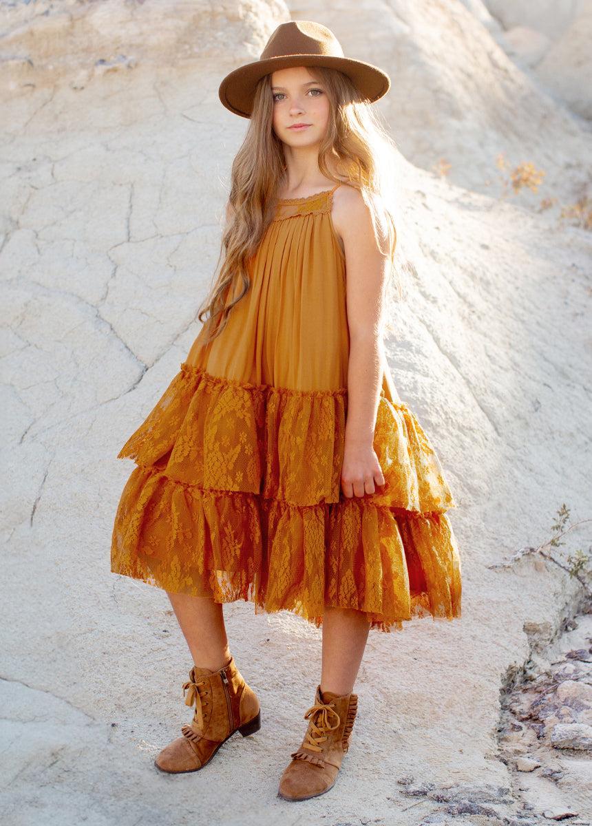 Catrina Dress in Marigold Product Image