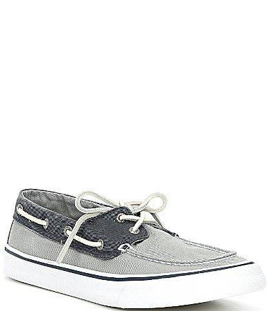 Sperry Mens Bahama II Canvas Boat Sneakers Product Image