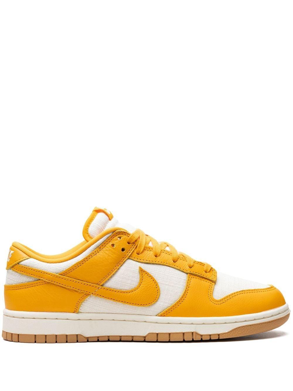 Dunk Low Retro Basketball Sneaker In Yellow Product Image