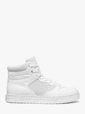 Michael Kors High Top to High-Top based on MWL (Optic White) Men's Shoes Product Image